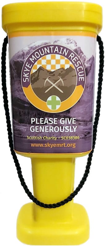 Skye Mountain Rescue Collecting tin